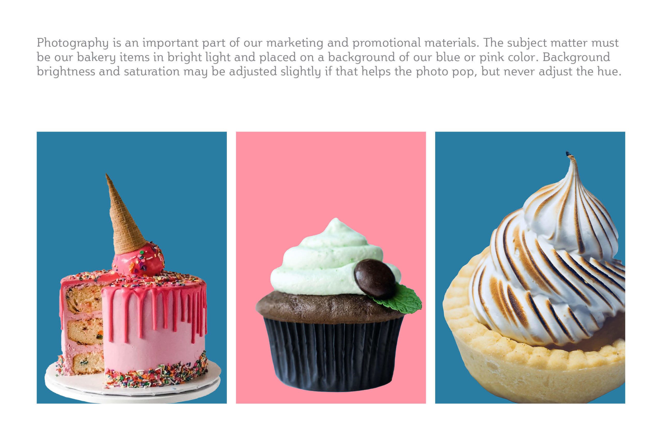 pastry lab brand guidelines photography