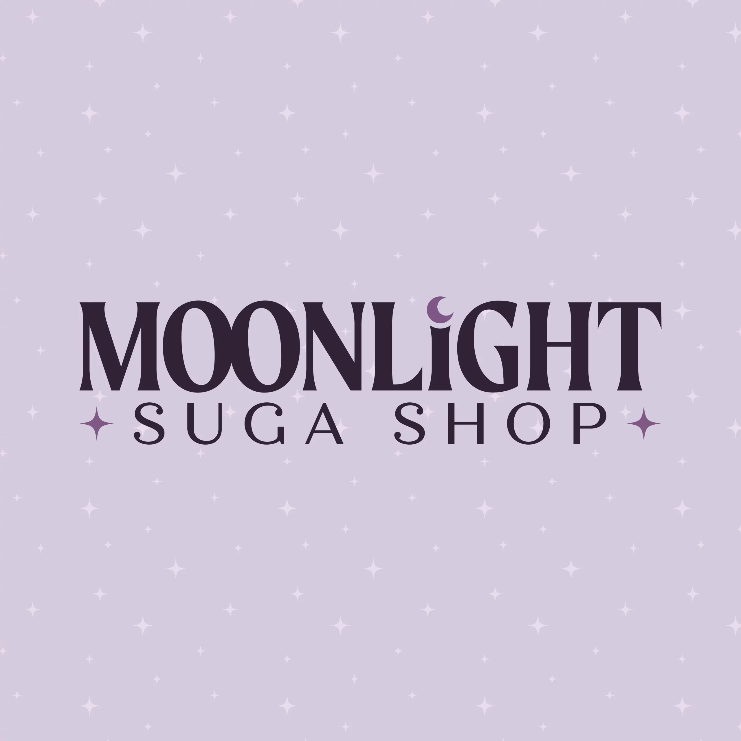 moonlight suga shop logo kate chambers creative